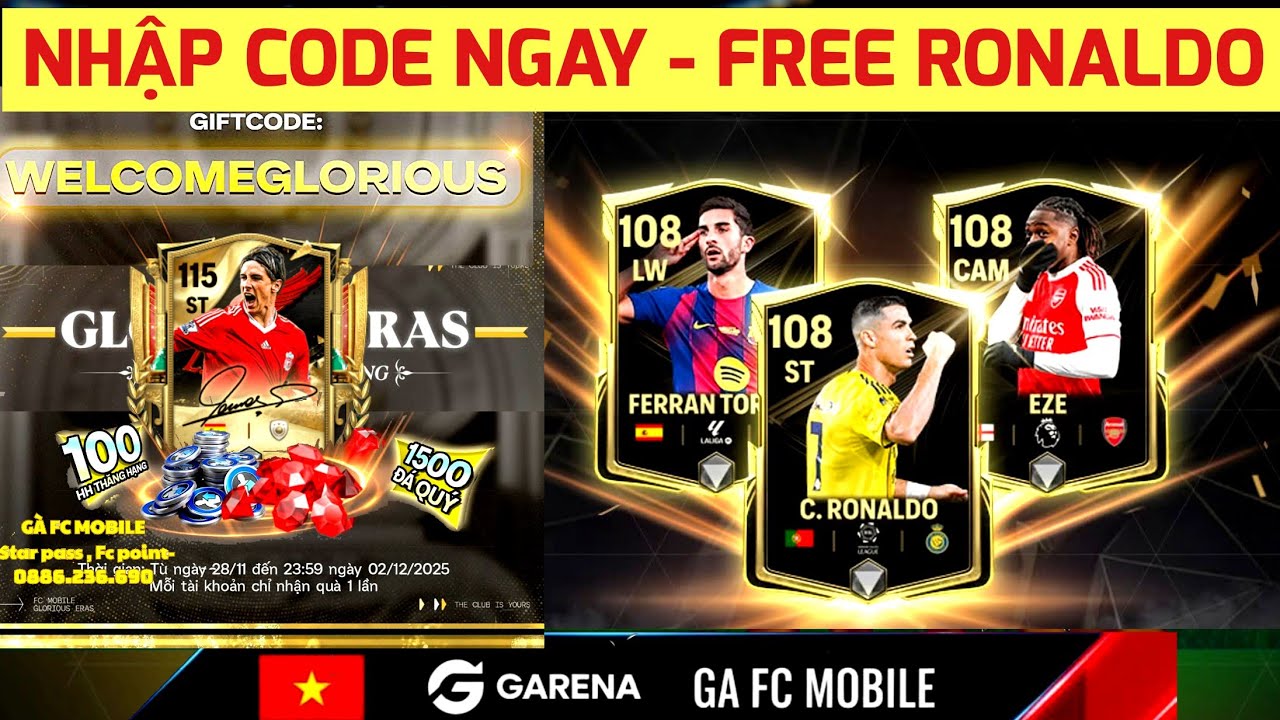 Làm thế nào để sở hữu Cristiano Ronaldo miễn phí trong FC Mobile VN ...