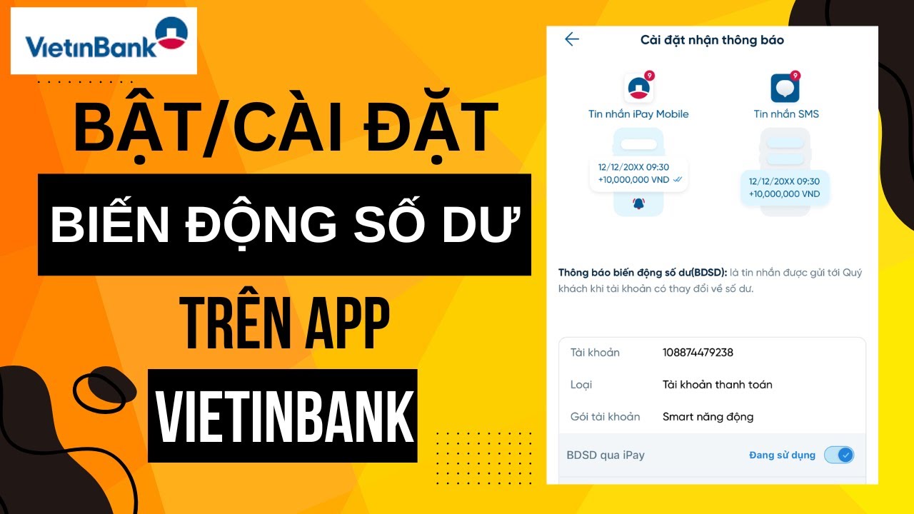 Làm sao để kiểm tra biến động số dư VietinBank trên iPay phiên bản mới ...