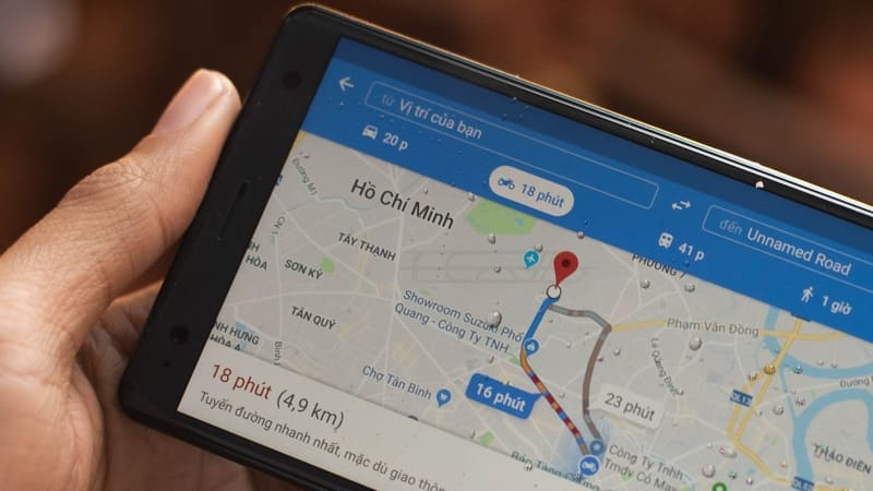 Bản đồ Google Maps xe điện VinFast